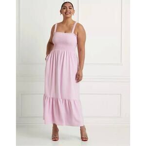 Hill House The Anjuli Dress In Ballerina Pink Size S